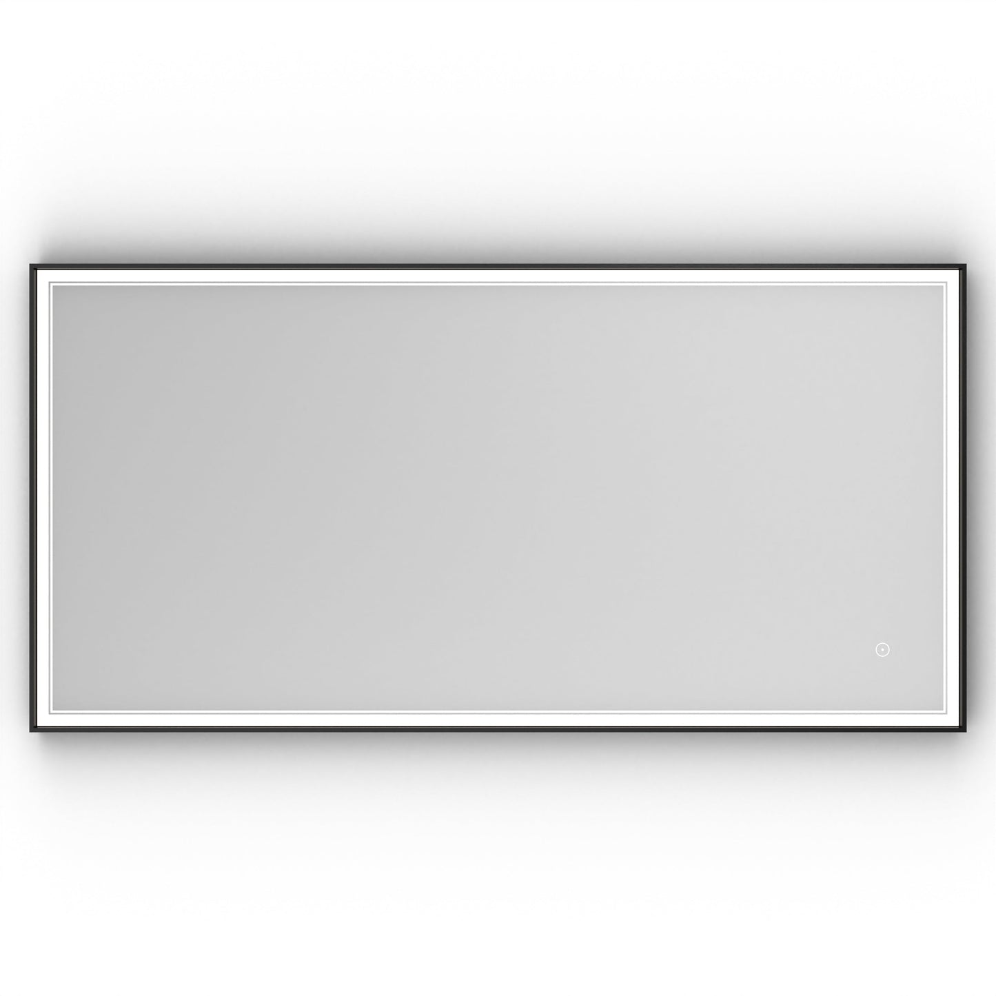 Origins Living Astoria Led Illuminated Mirror 140 140x70cm Matt Black