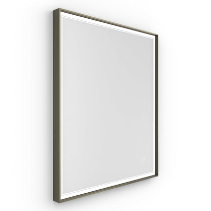 Origins Living Astoria Led Illuminated Mirror 75 75x90cm Brushed Bronze - Hot Tub Shop