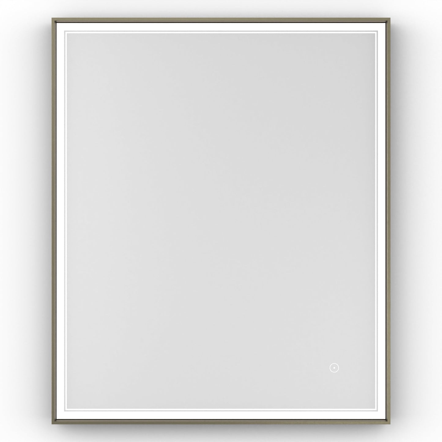 Origins Living Astoria Led Illuminated Mirror 75 75x90cm Brushed Bronze - Hot Tub Shop