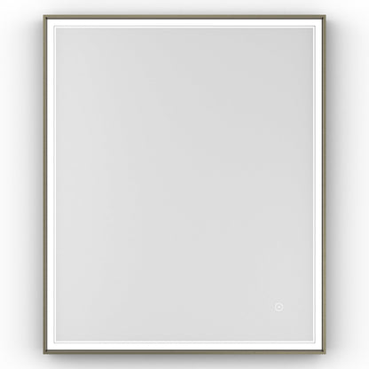 Origins Living Astoria Led Illuminated Mirror 75 75x90cm Brushed Bronze - Hot Tub Shop