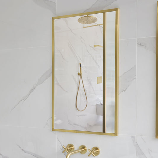 Origins Living Docklands Rectangular Mirror 50x80cm Brushed Brass