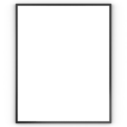 Origins Living Docklands Rectangular Mirror 80x100cm Matt Black - Hot Tub Shop