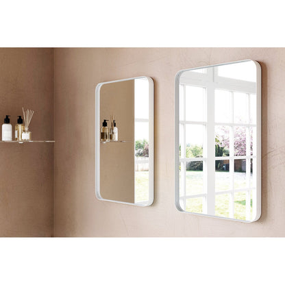 Origins Living City Rectangular Mirror 50x75cm Matt White - Hot Tub Shop