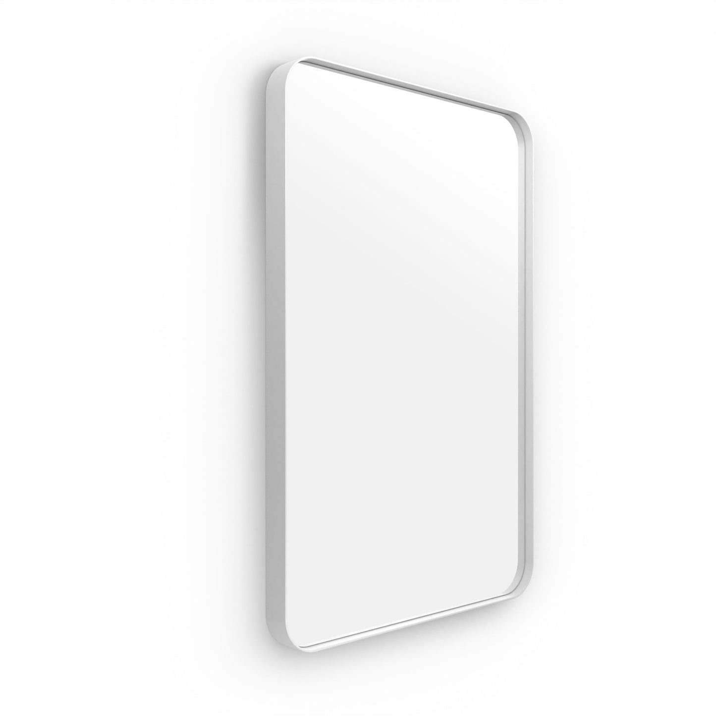 Origins Living City Rectangular Mirror 50x75cm Matt White - Hot Tub Shop