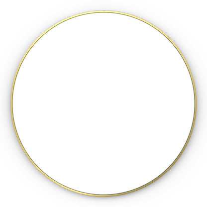 Origins Living Docklands Round Mirror 80cm Brushed Brass