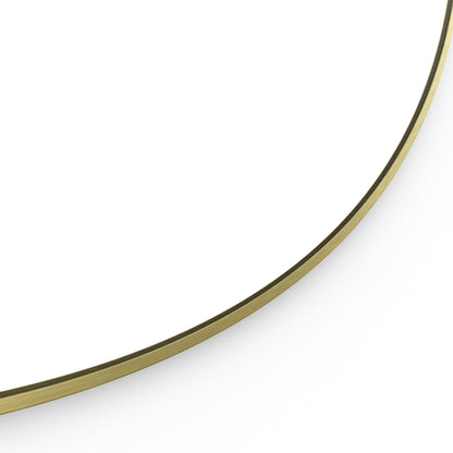 Origins Living Docklands Round Mirror 80cm Brushed Brass