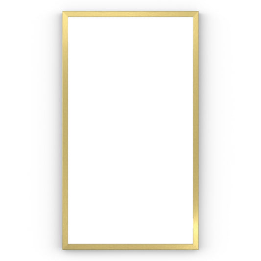 Origins Living Docklands Rectangular Mirror 40x70cm Brushed Brass - Hot Tub Shop