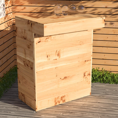 Rustic Wooden Pallet Bar - 80cm - Hot Tub Shop