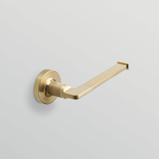 Origins Living Baxter Open Toilet Roll Holder Brushed Brass