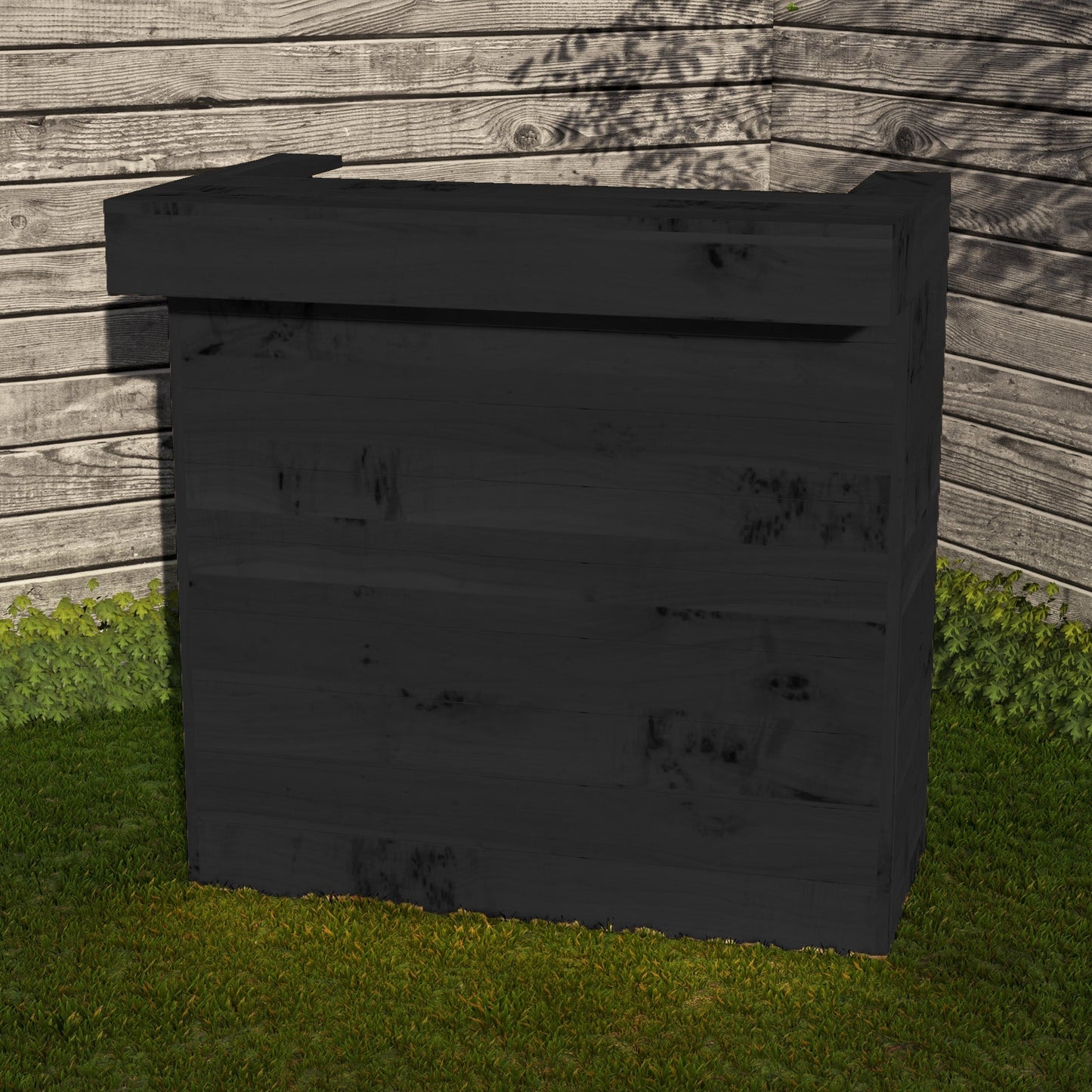 Rustic Wooden Pallet Bar - 100cm - Hot Tub Shop