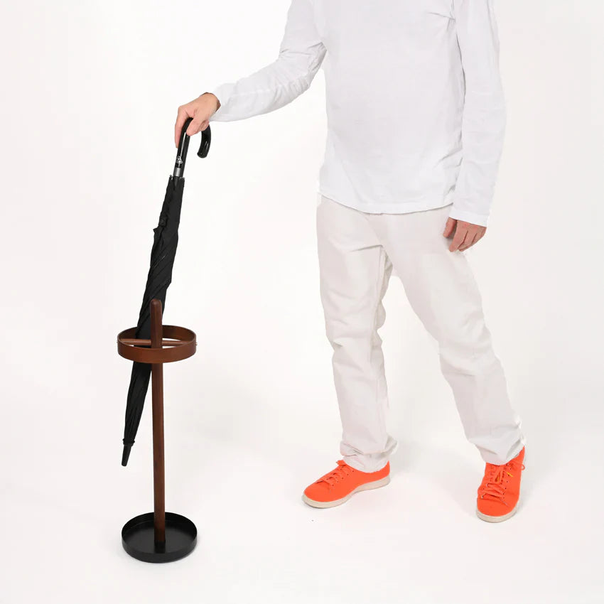Wireworks Umbrella Stand Brolly Walnut