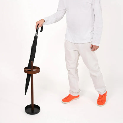Wireworks Umbrella Stand Brolly Walnut