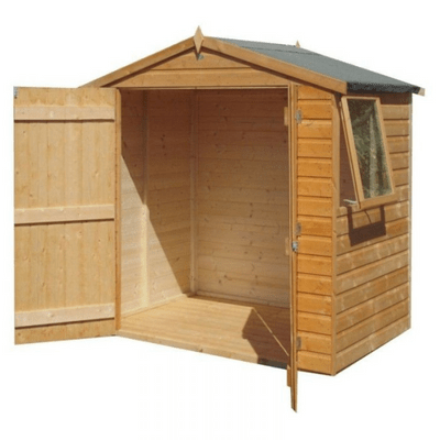 Bute Shiplap 4ft x 6ft Double Door Apex Shed w/ Window - Hot Tub Shop