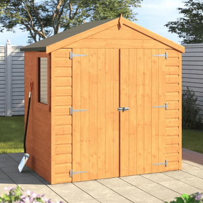 Bute Shiplap 4ft x 6ft Double Door Apex Shed w/ Window - Hot Tub Shop