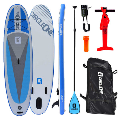 10ft 6 Double Layer Inflatable Paddle Board SUP Package - Circle One - Hot Tub Shop