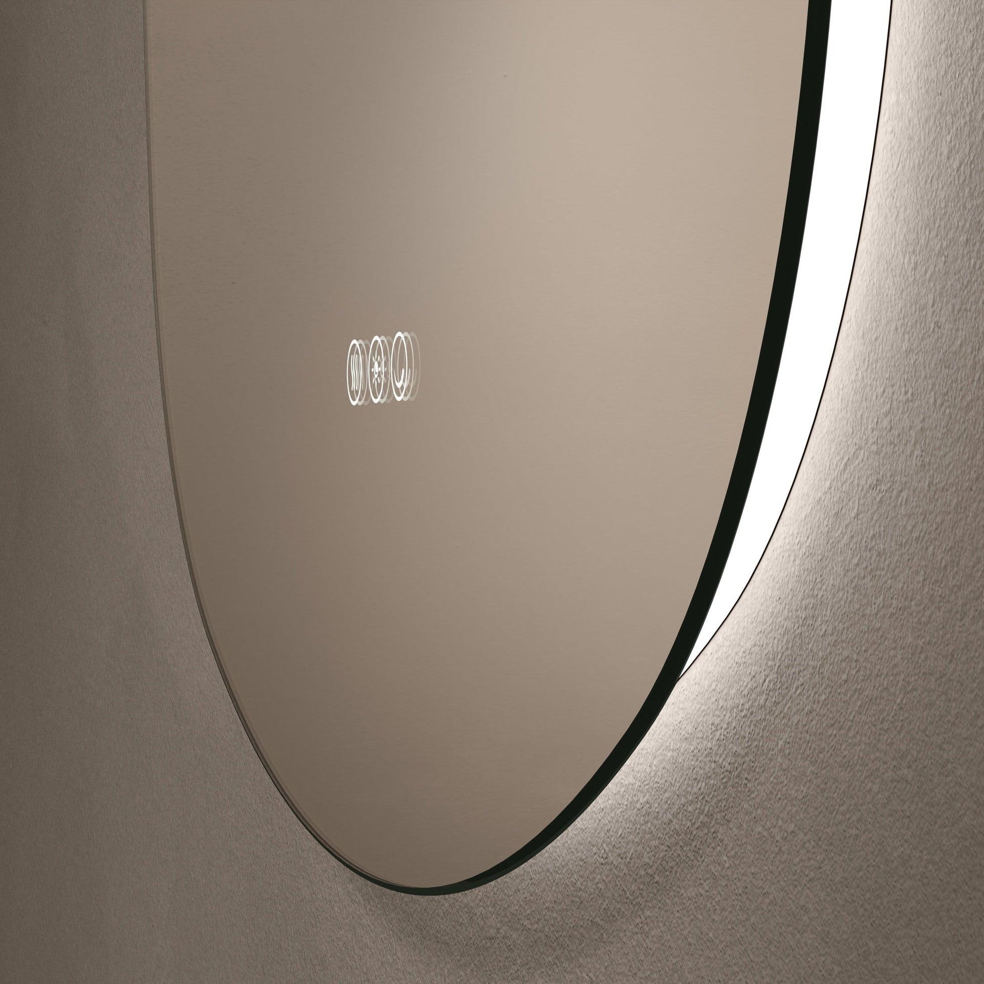 Origins Living Claris Curve Oblong Illuminated Mirror 70x78cm - Hot Tub Shop