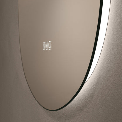 Origins Living Claris Curve Oblong Illuminated Mirror 70x78cm - Hot Tub Shop