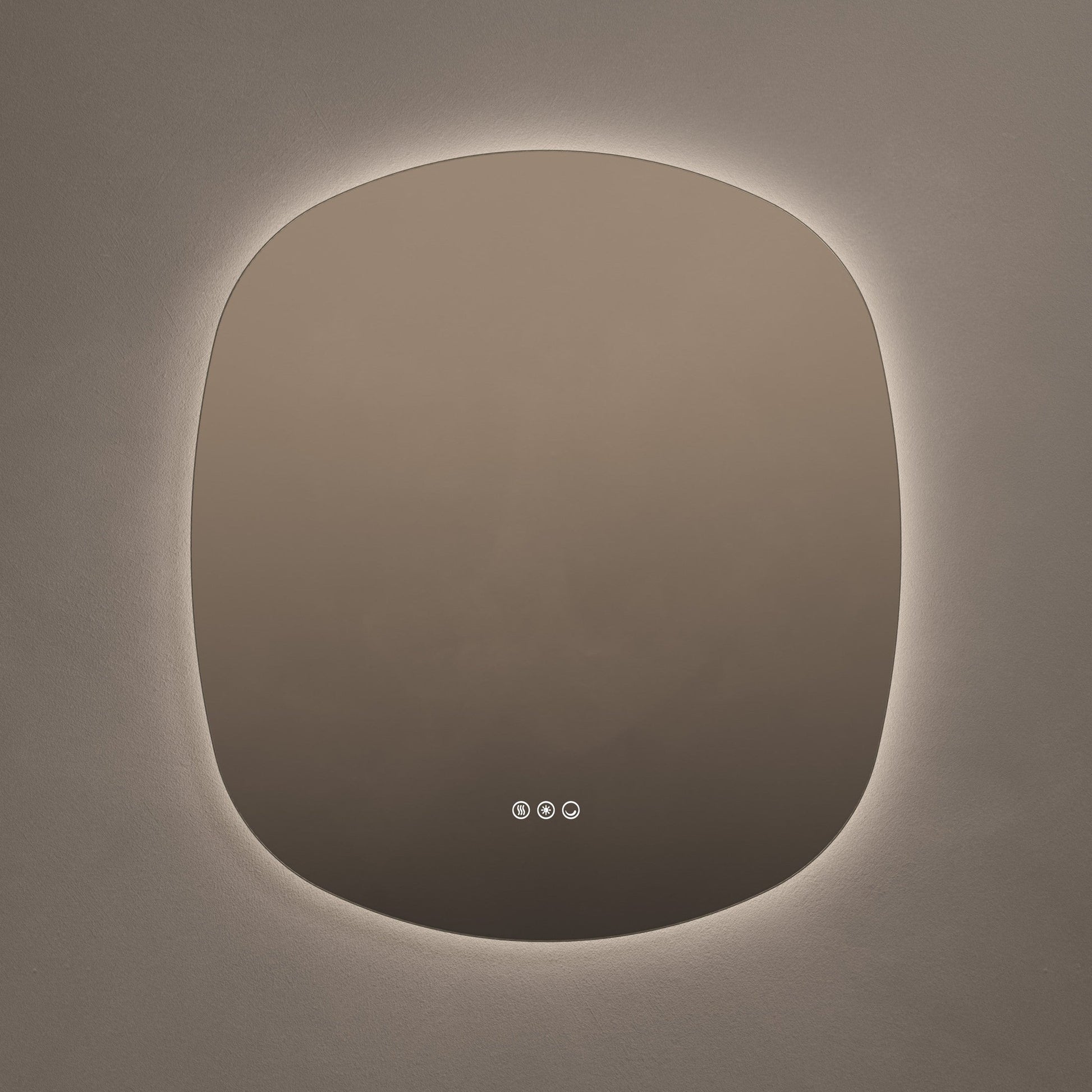 Origins Living Claris Curve Oblong Illuminated Mirror 70x78cm - Hot Tub Shop