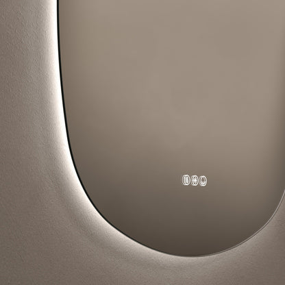 Origins Living Claris Curve Oblong Illuminated Mirror 70x78cm - Hot Tub Shop