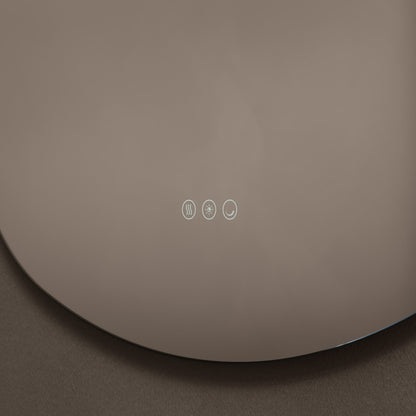 Origins Living Claris Curve Oblong Illuminated Mirror 70x78cm - Hot Tub Shop