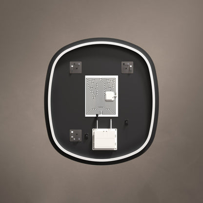 Origins Living Claris Curve Oblong Illuminated Mirror 70x78cm - Hot Tub Shop