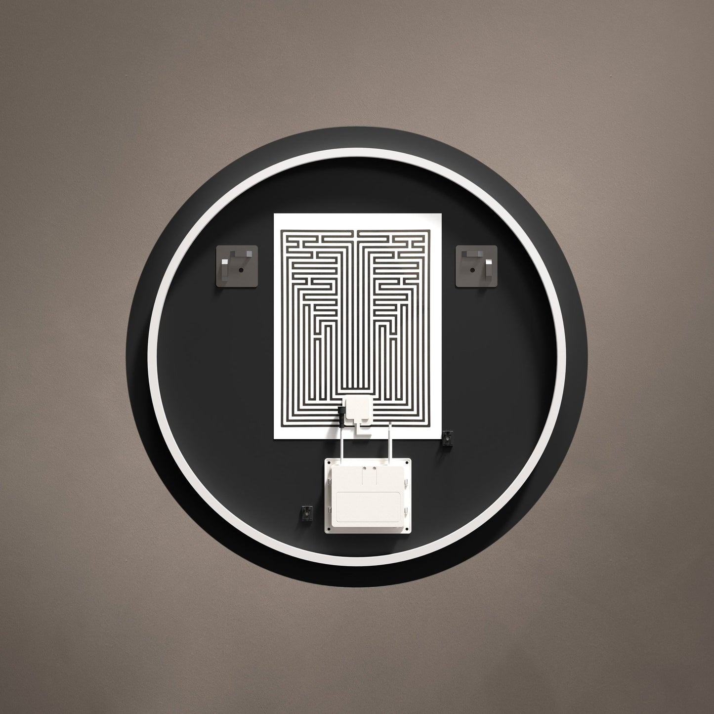 Origins Living Claris Round Illuminated Mirror 80cm