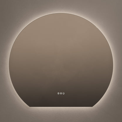 Origins Living Claris Round Cut Illuminated Mirror 100cm