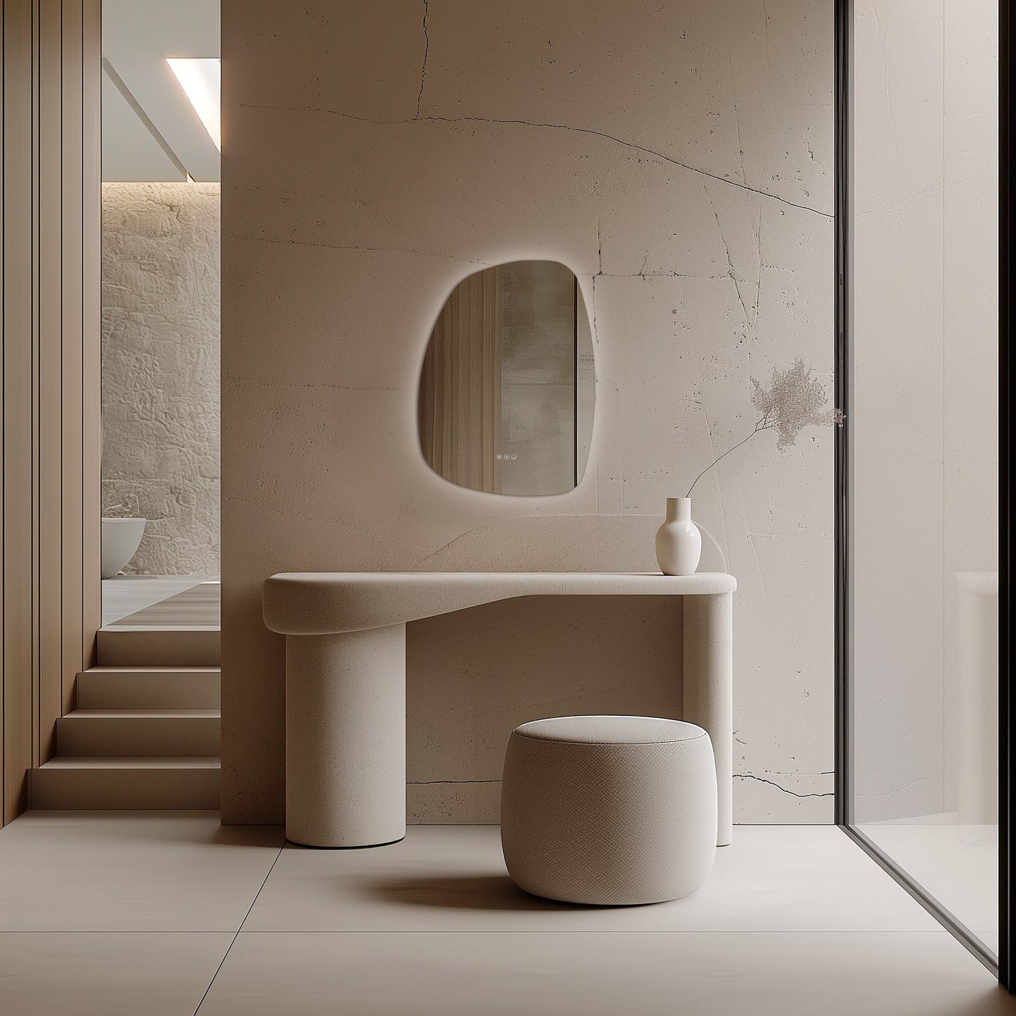 Origins Living Claris Organic Illuminated Mirror 60x80cm