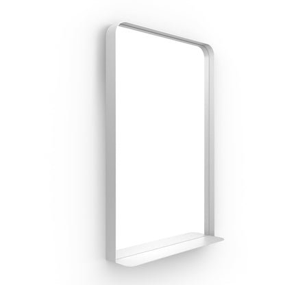 Origins Living City Mirror With Shelf 50 Matt White - Hot Tub Shop