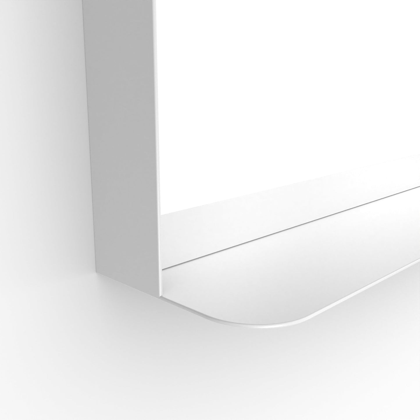 Origins Living City Mirror With Shelf 50 Matt White - Hot Tub Shop