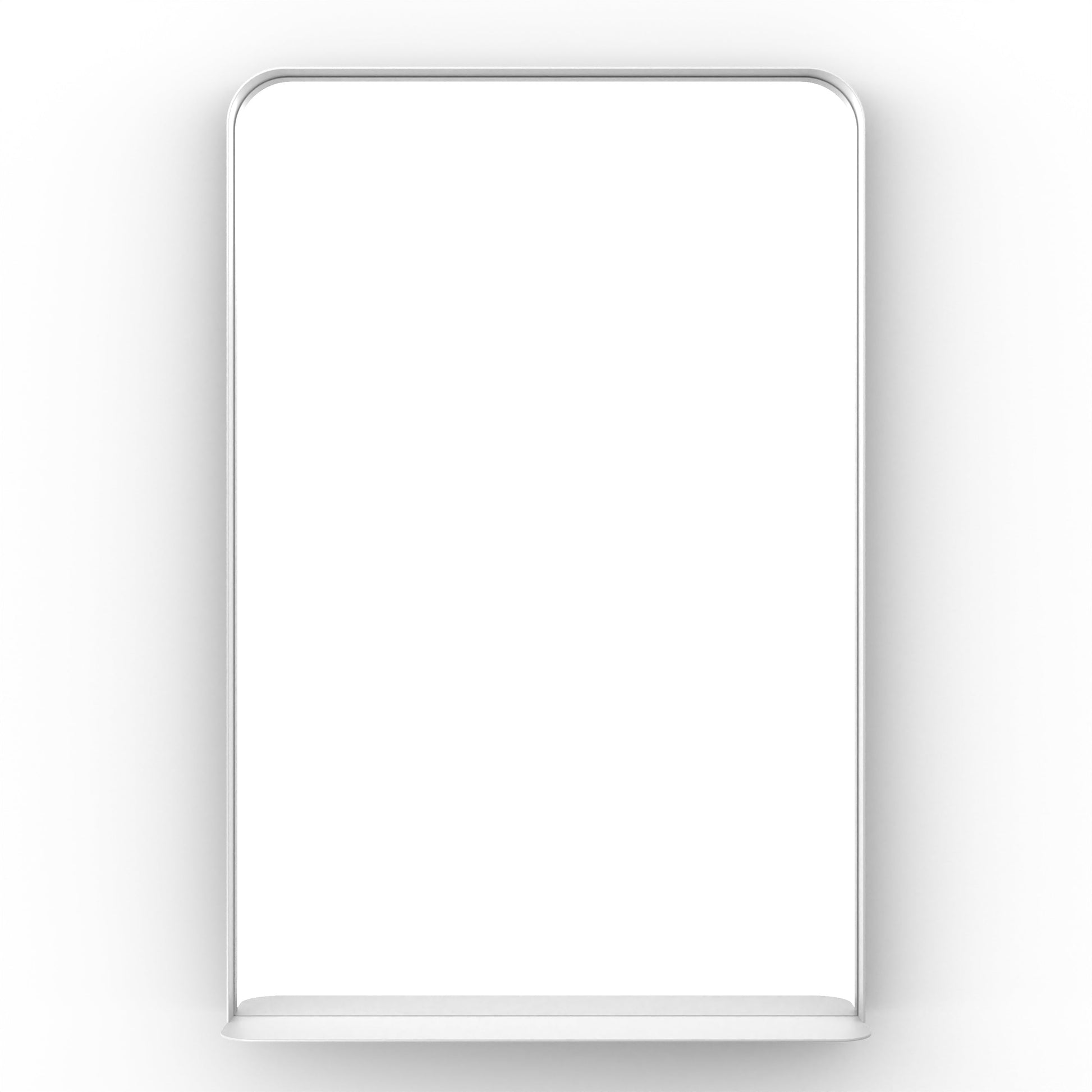 Origins Living City Mirror With Shelf 50 Matt White - Hot Tub Shop