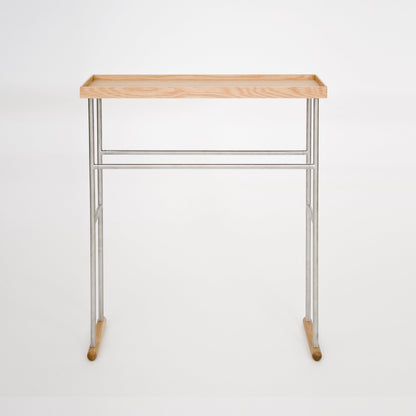 Wireworks Caddy Towel Rail Yoku Oak