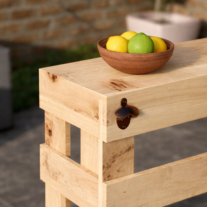 Rustic Wooden Pallet Style Bar - Hot Tub Shop