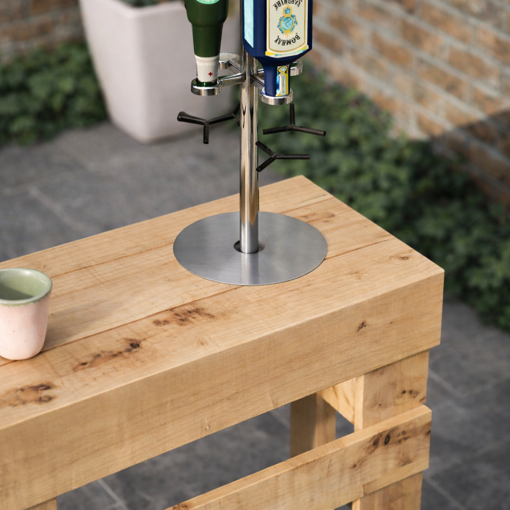 Rustic Wooden Pallet Style Bar - Hot Tub Shop