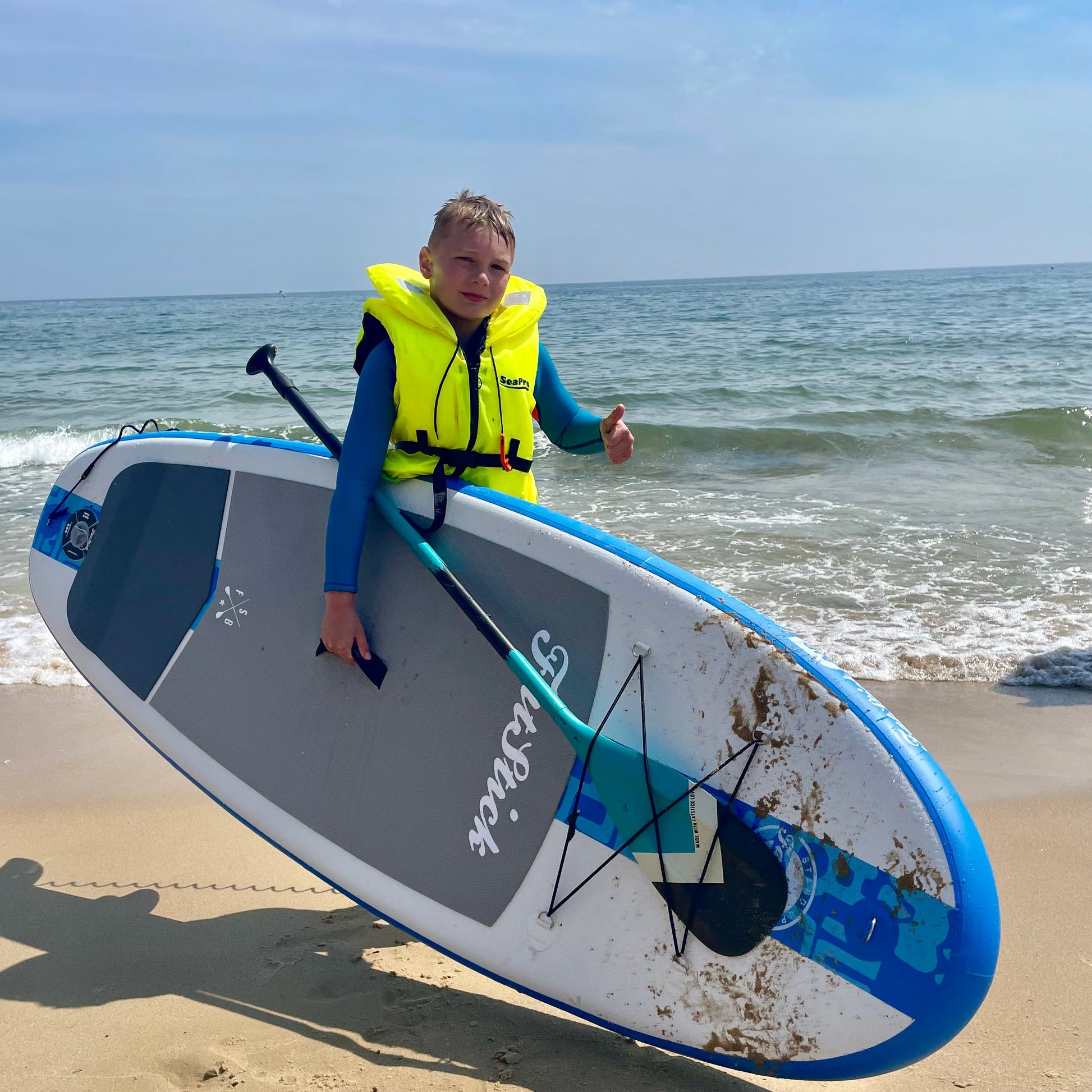 Kids 7’6 GromStick Inflatable Stand Up Paddle Board Package | Childs - Hot Tub Shop