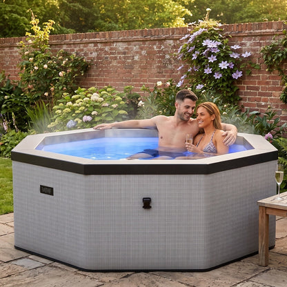 Como | 6-Person Eco Foam Hot Tub | Built-In Integrated Heater | UKCA
