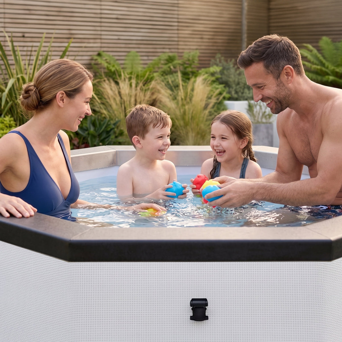 Como | 6-Person Eco Foam Hot Tub | Built-In Integrated Heater | UKCA