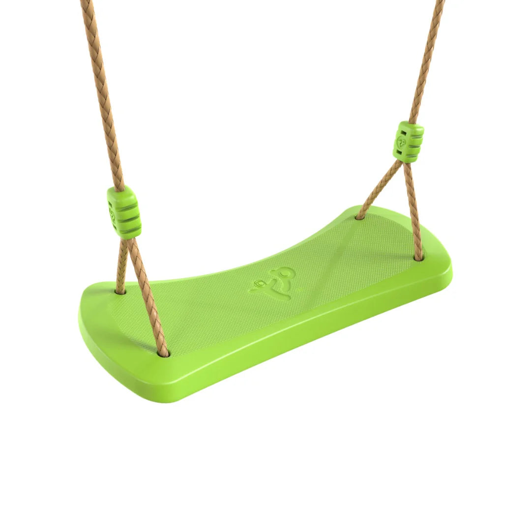 TP Knightswood Double Wooden Swing Set With Glide Ride