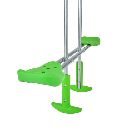 TP Knightswood Double Wooden Swing Set With Glide Ride