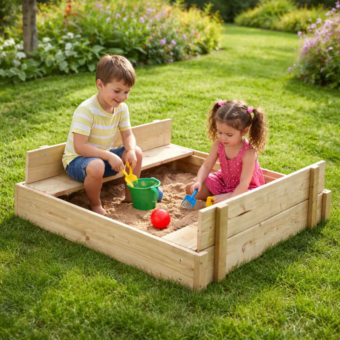 TP Wooden Lidded Sandpit - FSC® certified