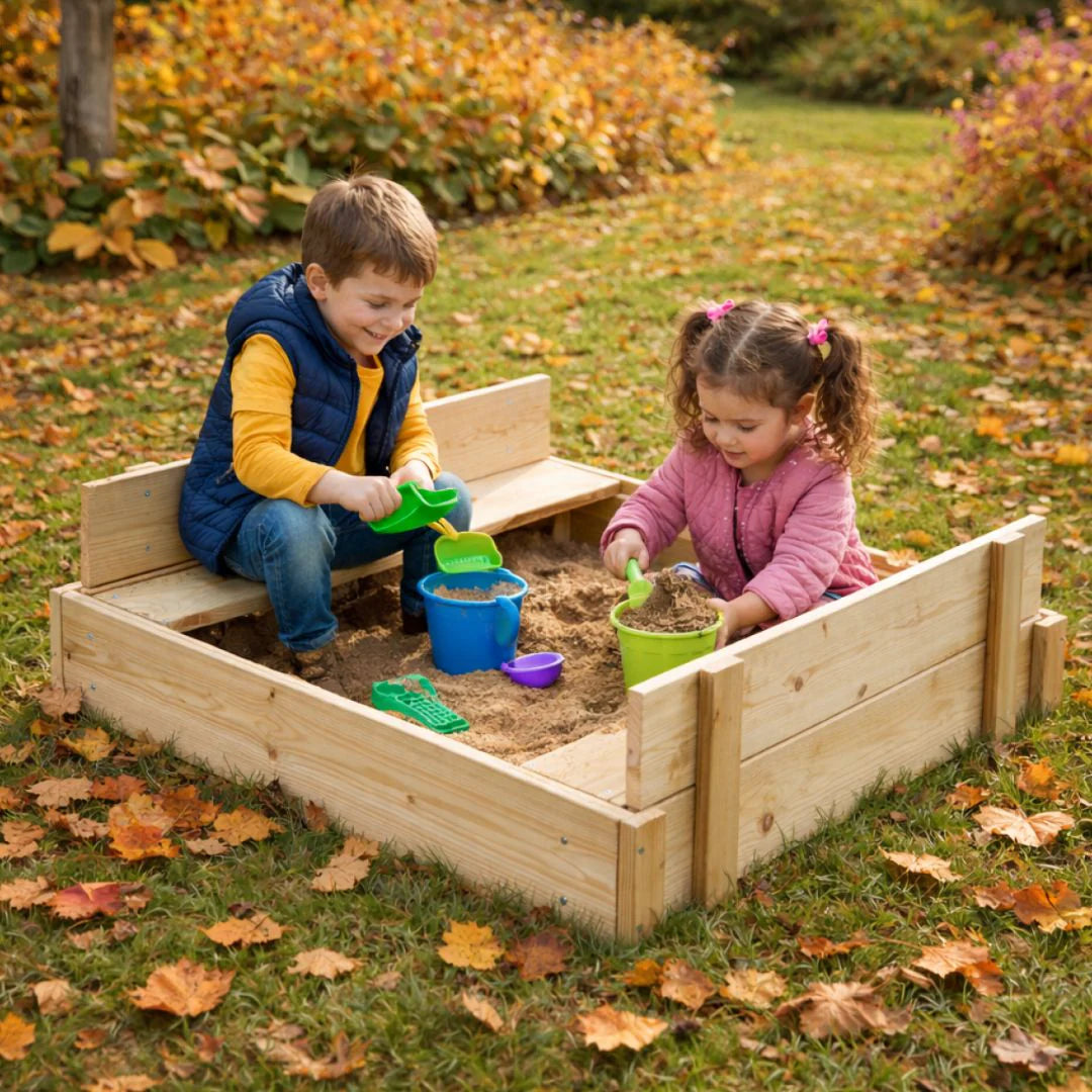 TP Wooden Lidded Sandpit - FSC® certified