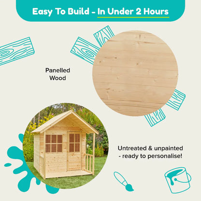 TP Forest Cabin Wooden Playhouse - FSC® certified
