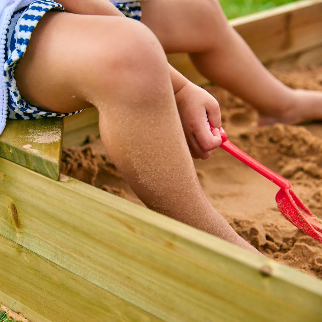 TP Wooden Sandpit with Sun Canopy
