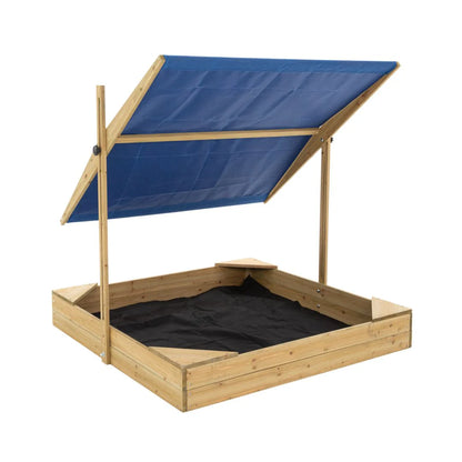 TP Wooden Sandpit with Sun Canopy