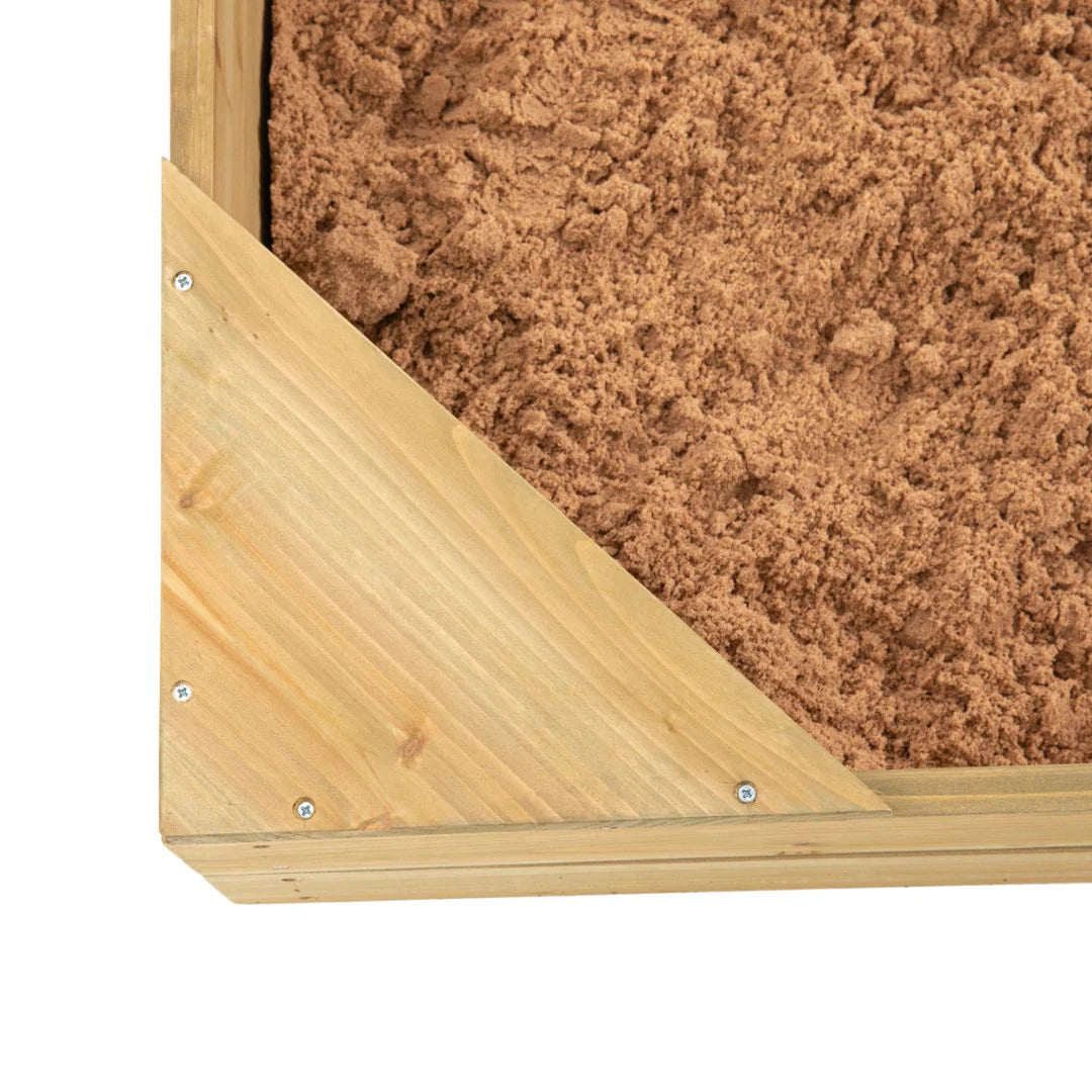 TP Wooden Sandpit with Sun Canopy