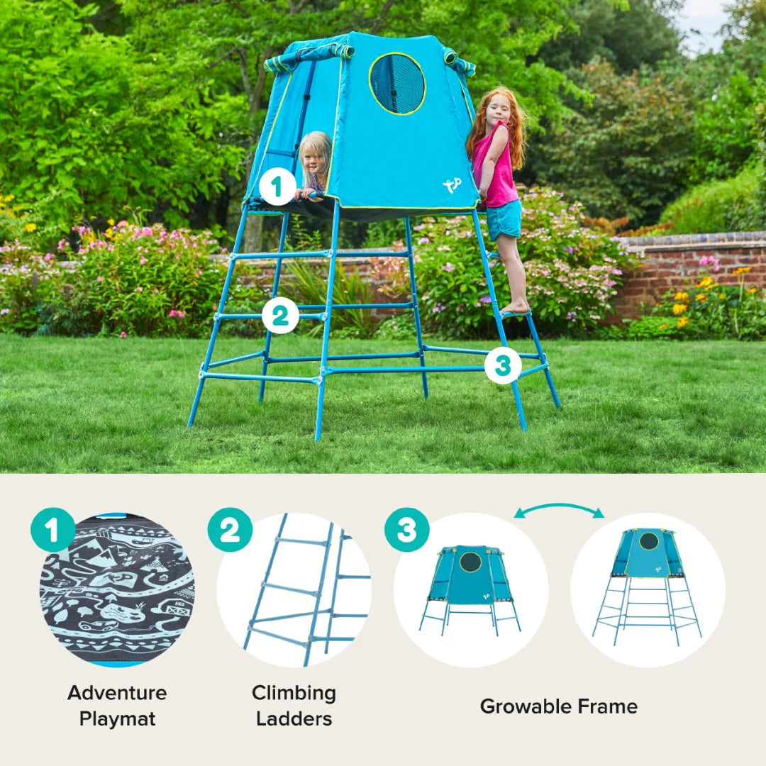 TP Explorer Metal Climbing Frame with Platform & Den