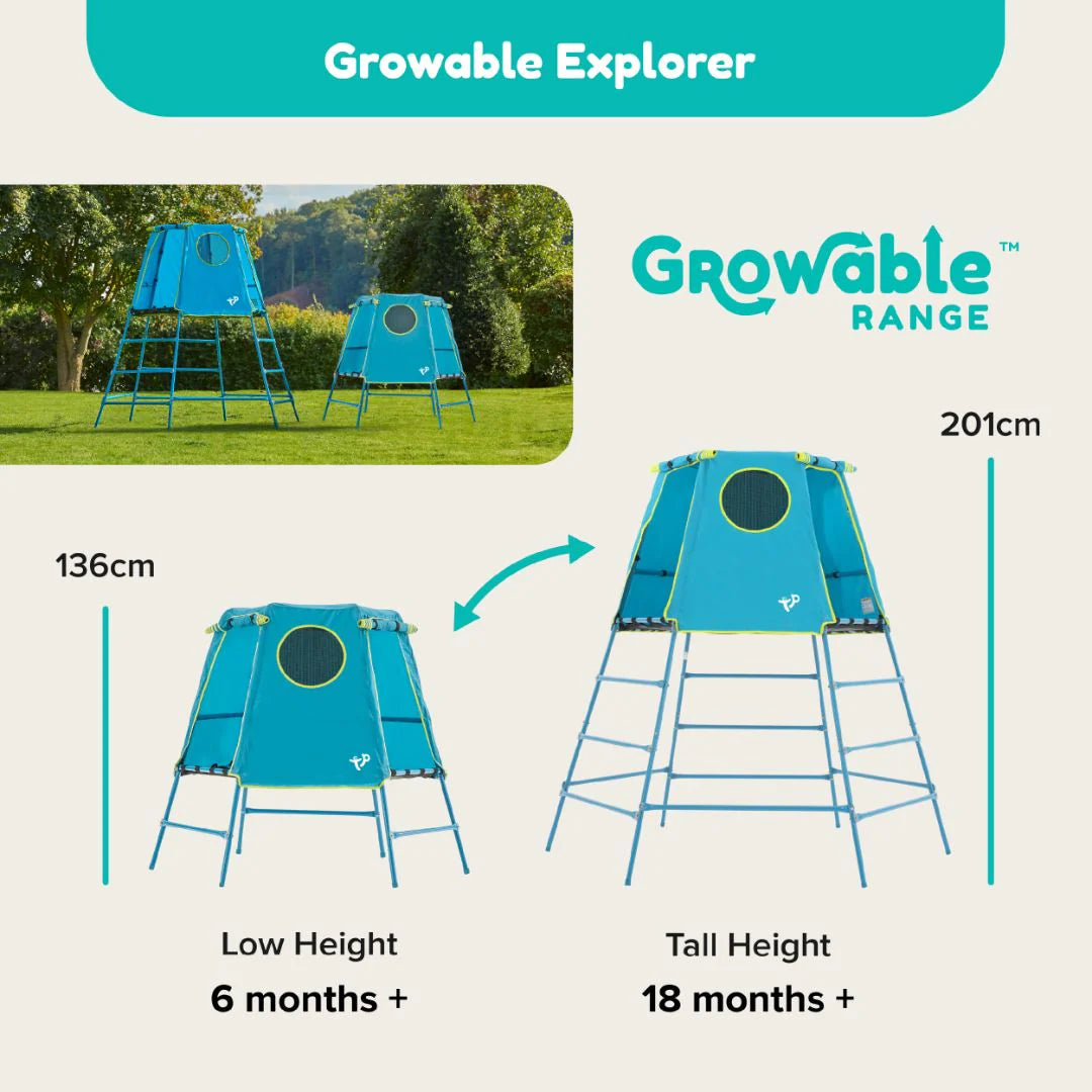 TP Explorer Metal Climbing Frame with Platform & Den