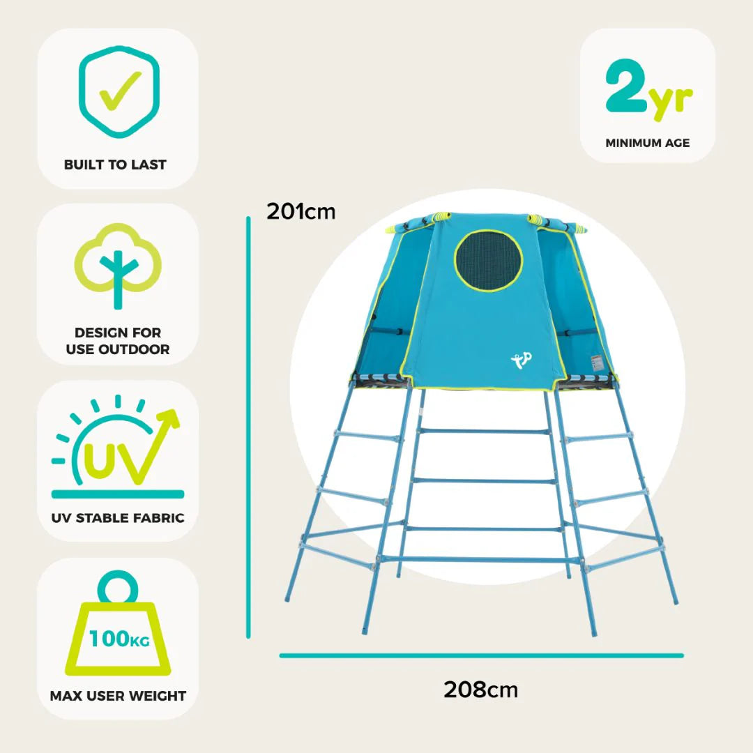 TP Explorer Metal Climbing Frame with Platform & Den