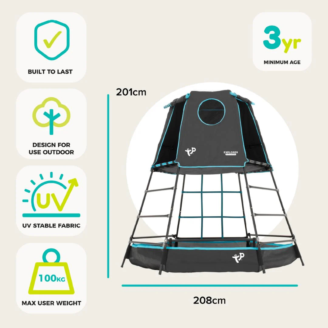 TP Explorer Metal Climbing Frame Black Edition