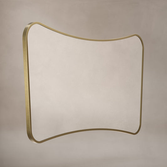 Origins Living Delphine Mirror 120 X 70cm Brushed Brass - Hot Tub Shop